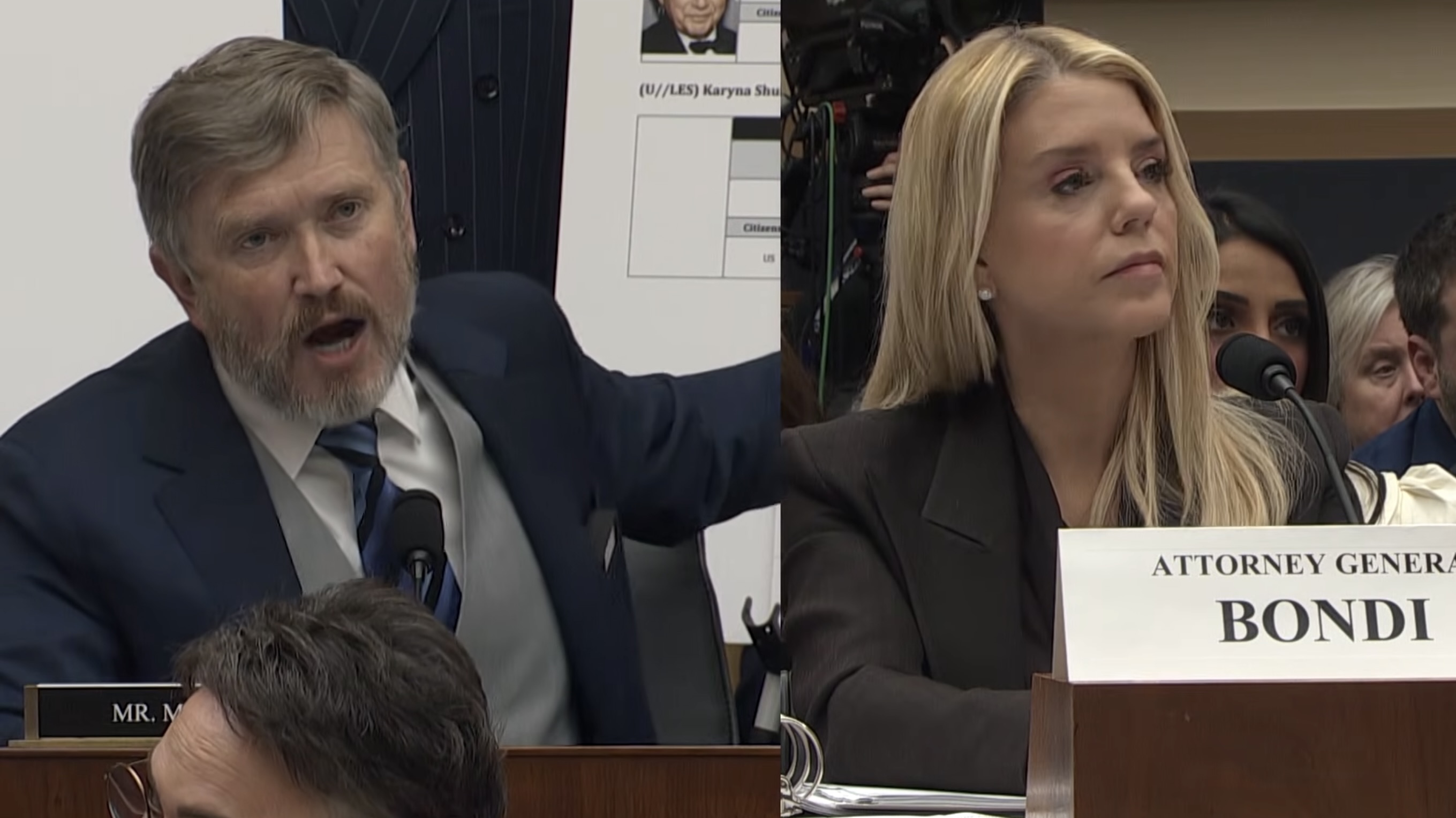 You’ll never guess the exact moment Thomas Massie realised Pam Bondi